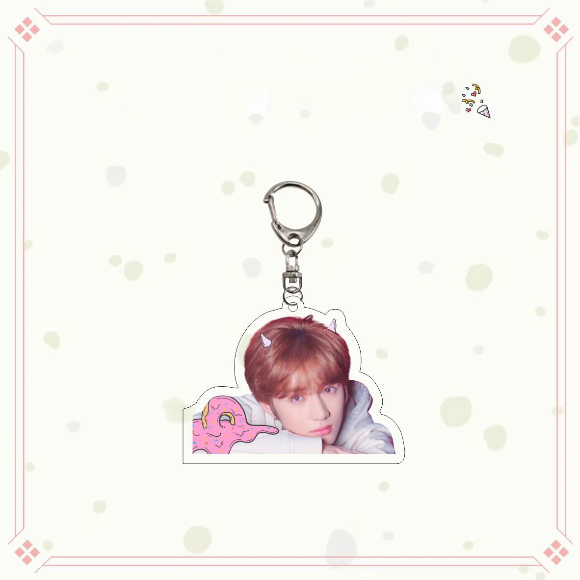 KPOP Yeonjun Beomgyu 5CM Fashion Acrylic Keyring Hueningkai Soobin Keychain Backpack Key Accessory Fans Birthday Collection Gift