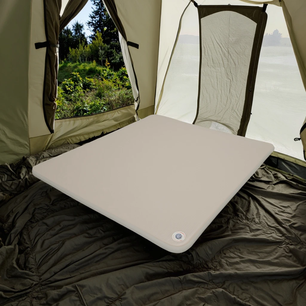 STLF WJW Silky Cloud Bed - Opblaasbaar matras met handmatige pomp voor kamperen, auto en thuis