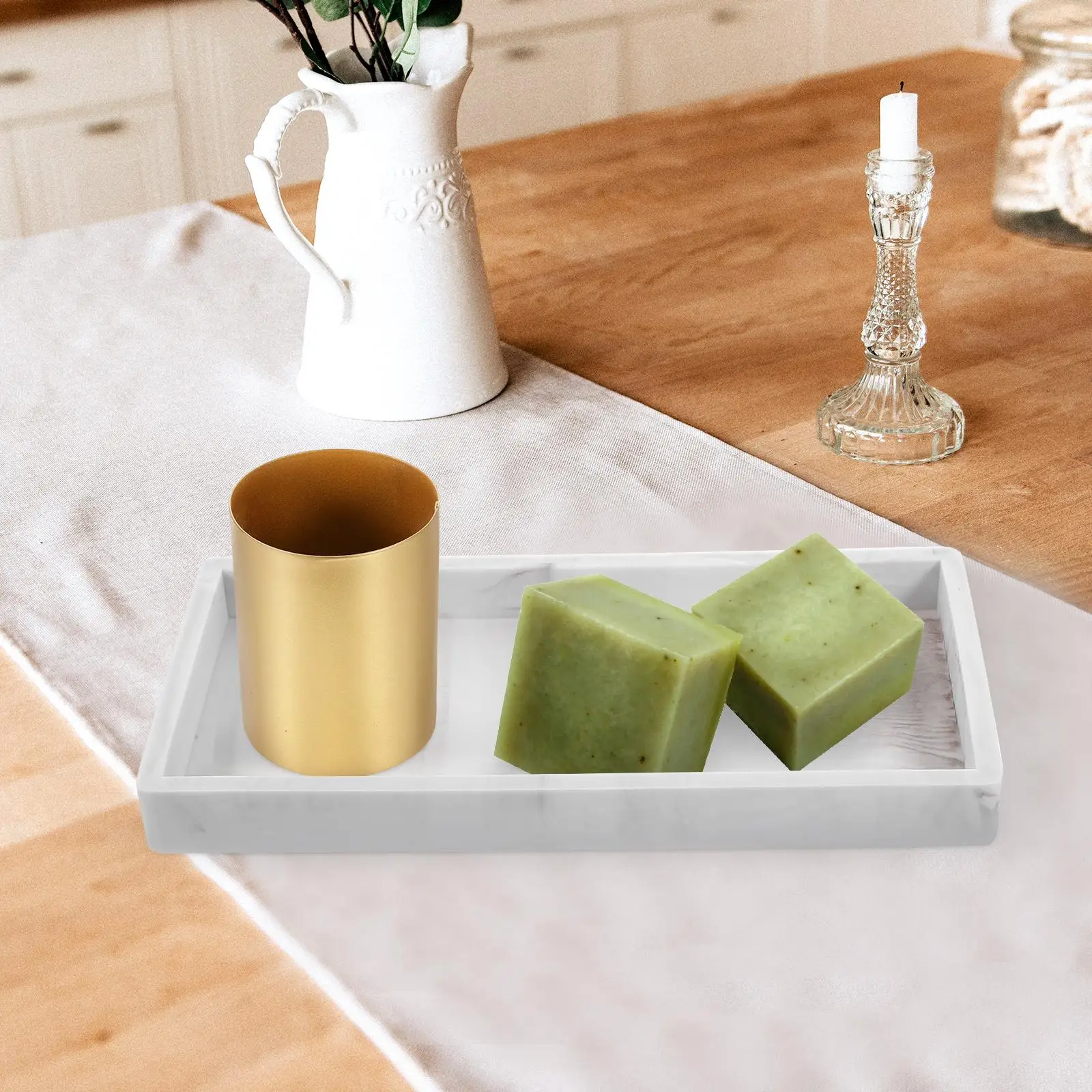 

Bathroom Storage Tray Counter Vanity Sponge Organizer Silicone Trays Silica Gel