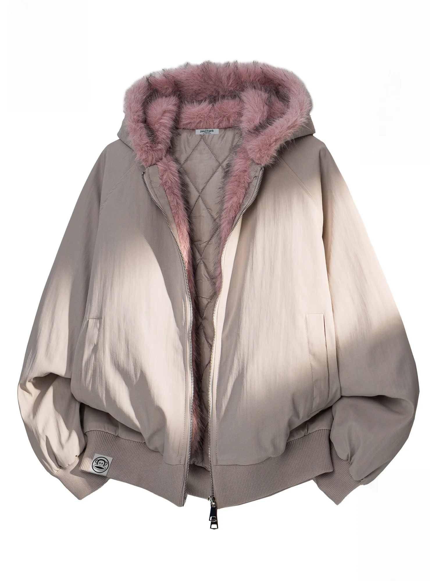 

Мужская зимняя утепленная куртка Paul Frank Large Mouth Monkey Mountain Eagle из хлопка, свободного кроя, с капюшоном, модная, брендовая