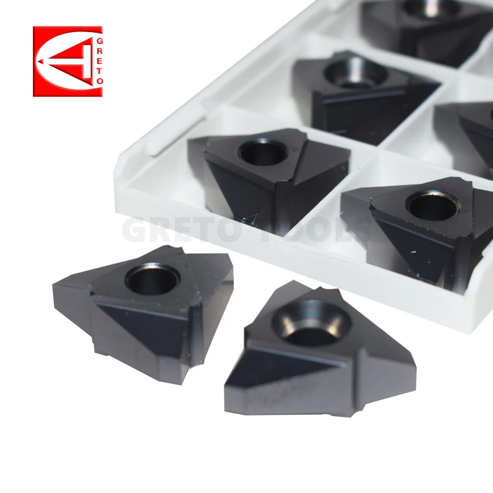 GRETO 27VER9.0TR 27VER10.0TR 27VER12.0TR GT4201 GT4202 Tungsten Carbide Cutting Tool Thread Turning Inserts 27VER9.0 TR 27VER