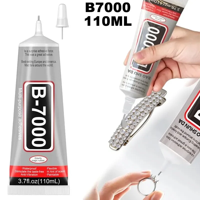 110ML B-7000 Super Glue 1/2/3PCS Safety Materials Epoxy Resin Repair Cell Phone Touch Screen Jewelry Craft Liquid Adhesive Glue