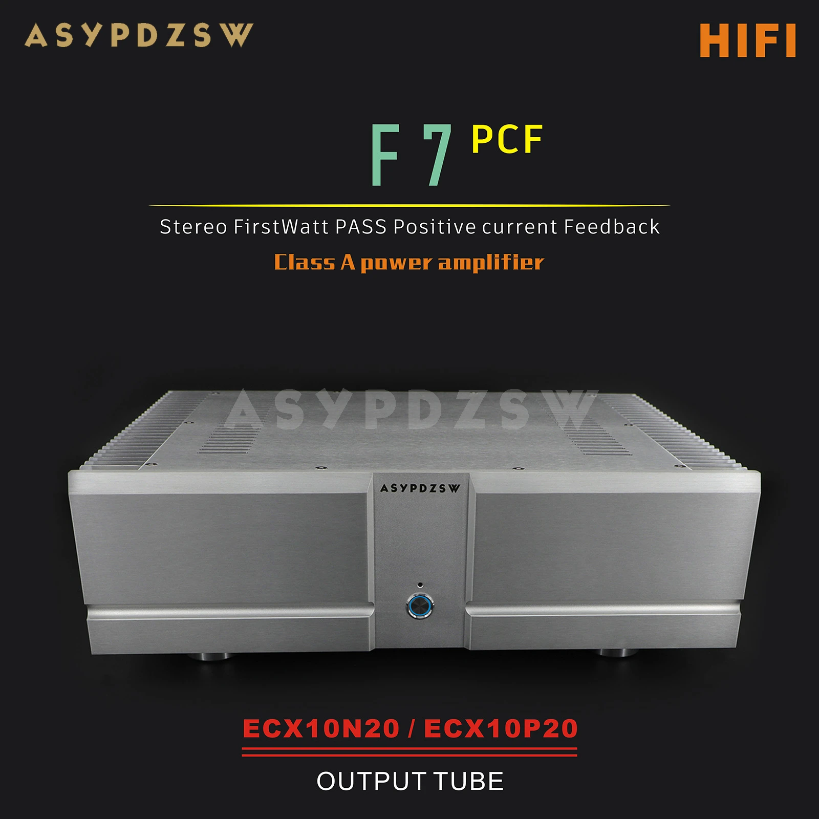 F7 HIFI Stereo Class A Power Amplifier 20W+20W Built on PCF F7 Positive Current Feedback Circuit
