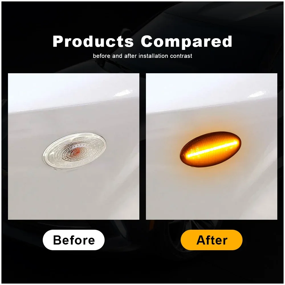For 08-19 Subaru WRX Forest Human Lion Leaf Board Turn Signal Side Light Side Light