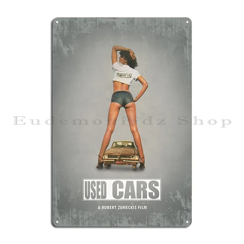 Used Cars Metal Sign Club Design Cinema Create PaintingTin Sign Poster