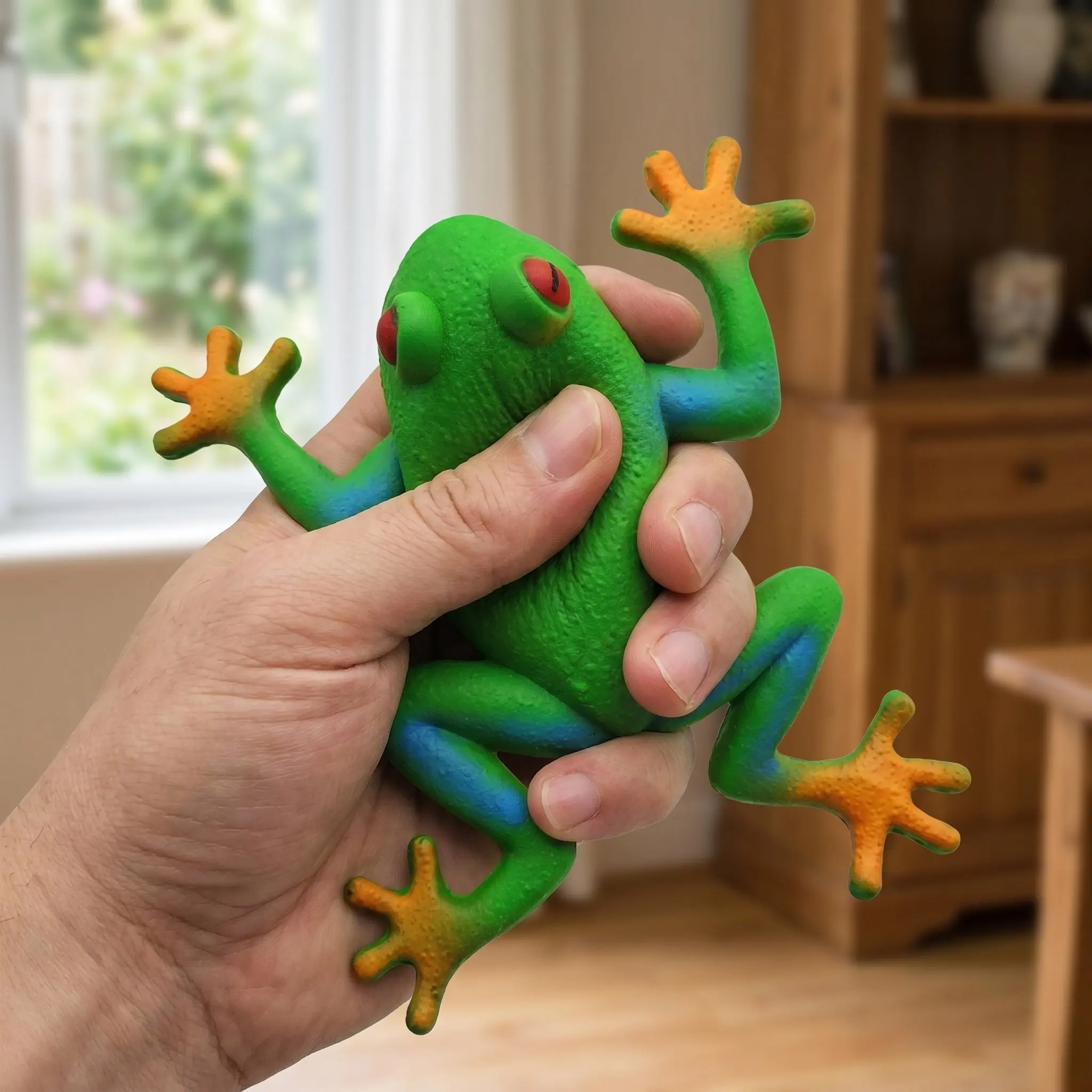 5Pcs Soft Frog Stress Balls Animal Squeeze Fidget Relaxation Party Favor Sensory Gifts Stress Toy Animal Squeeze Toy