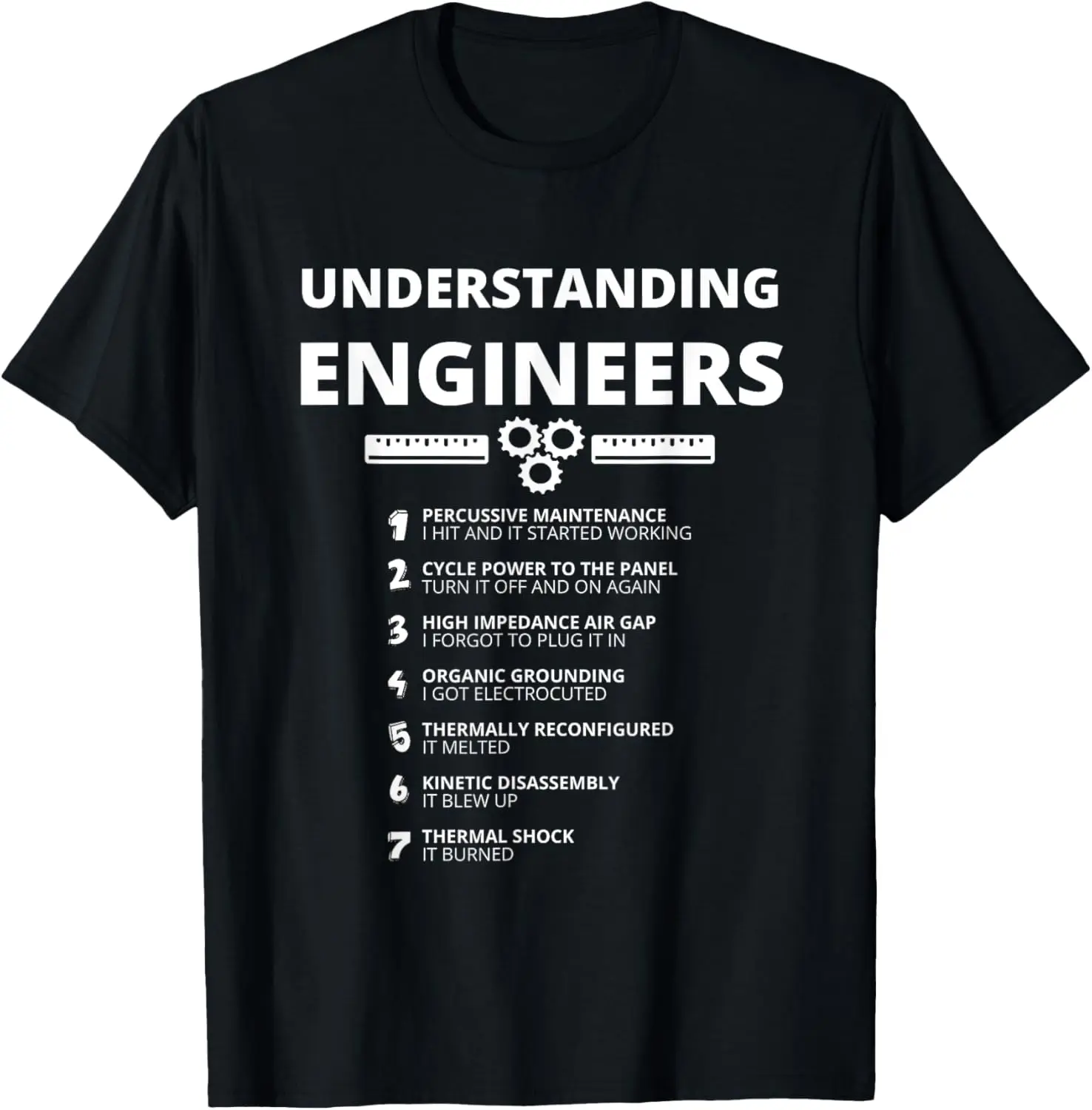 Ingenieure verstehen - Lustiges sarkastisches Ingenieur-Geschenk-T-Shirt mit Aufdruck, originelles Design, Geschenke, T-Shirts, anpassbare Camisas