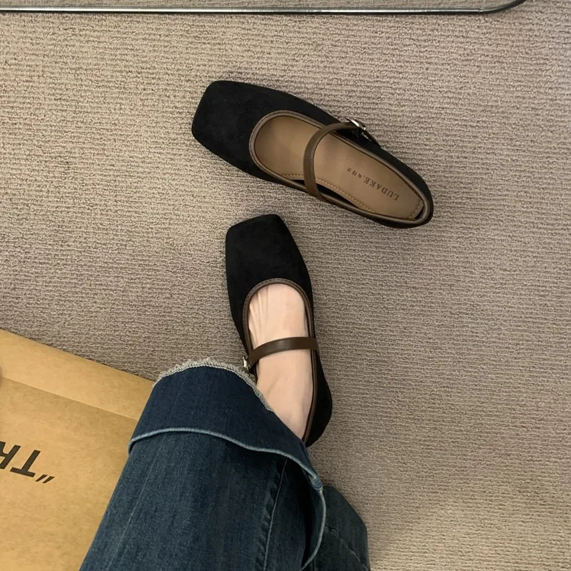 الربيع/الخريف أزياء مشبك واحد المرأة بلون نموذج ساحة تو جميلة عارضة ومريحة المتسكعون Zapatos