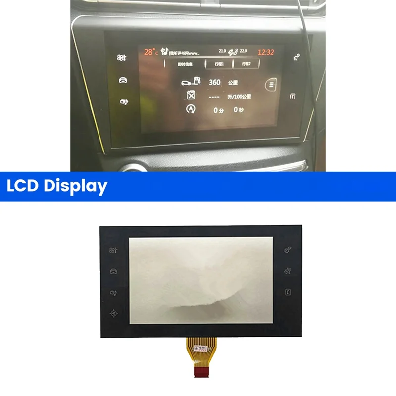 WF-Car Monitor Touch Screen LCD Display For Citroen C4 Cactus 2014-2018 98010025Zd Automobile Replacement Parts