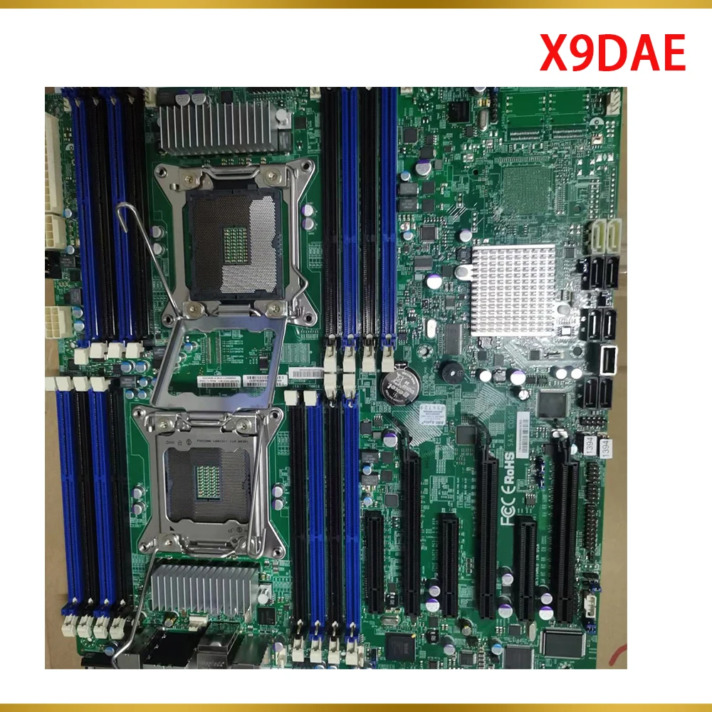 For Server Motherboard Dual (LGA2011) Support E5-2600 V1/V2 Family ECC DDR3 Supports 2-way Geforce SLI X9Dae