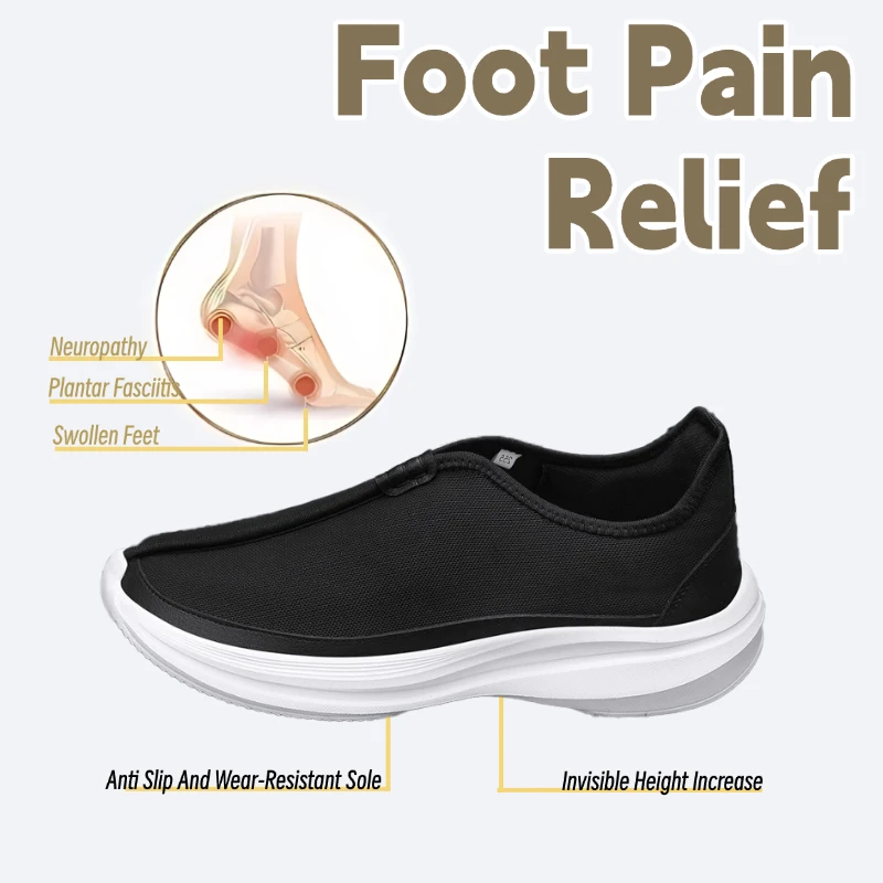 

LiveDay Men's Fashionable Breathable Lightweight Comfortable Sports Suitable for Outdoor Soft Soled Non Slip Pointed Toe Shoes