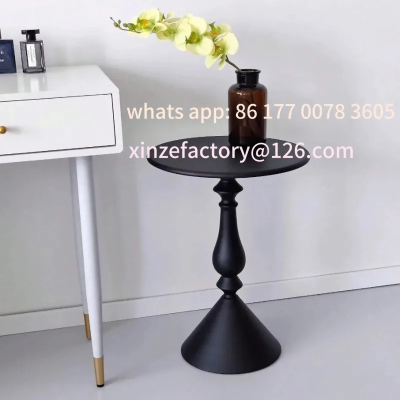 

Customizable Nordic Style Coffee Table Moving Side Table Sofa End Table Luxurious Elegant Small Round for Home