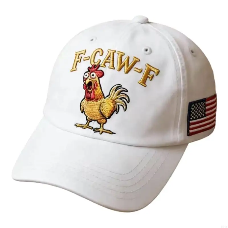 Soft Breathable Cotton Embroidered Hat Chick Pattern Unisex Adult Child Sunhat Y166