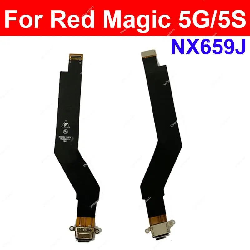 

For ZTE Nubia Red Magic 5S 5G NX659J USB Charger Port Flex Cable USB Charging Dock Flex Cable Connector Replacement