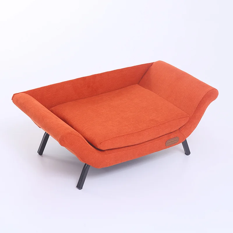 Custom Fluffy Cat High Rebound High Quality Knitted Orthopaedic Memory Foam Rectangle Boucle Indestructible Dog Sofa Bed Luxury