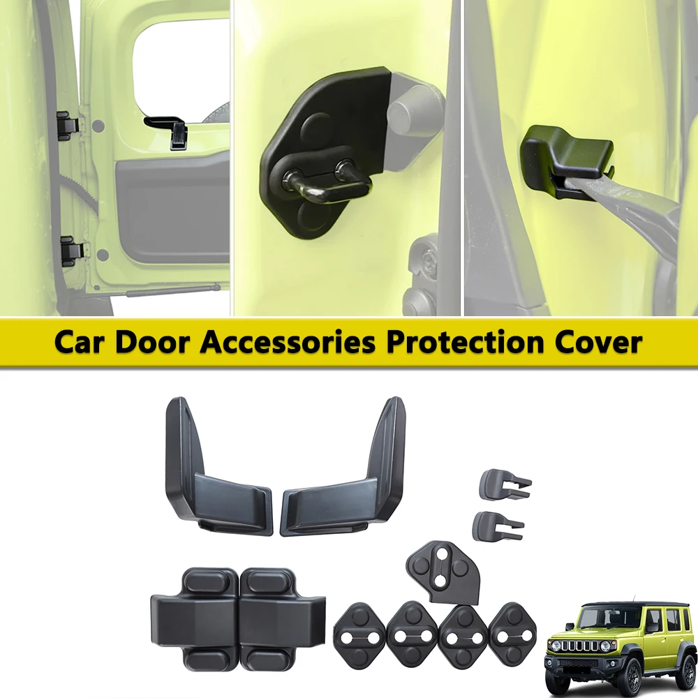 Car Door Lock Latch Cover Screw Limiter Guard Rear Glass Heating Wire Protector for Suzuki Jimny JB64 JB74 2019-2025 Accessories