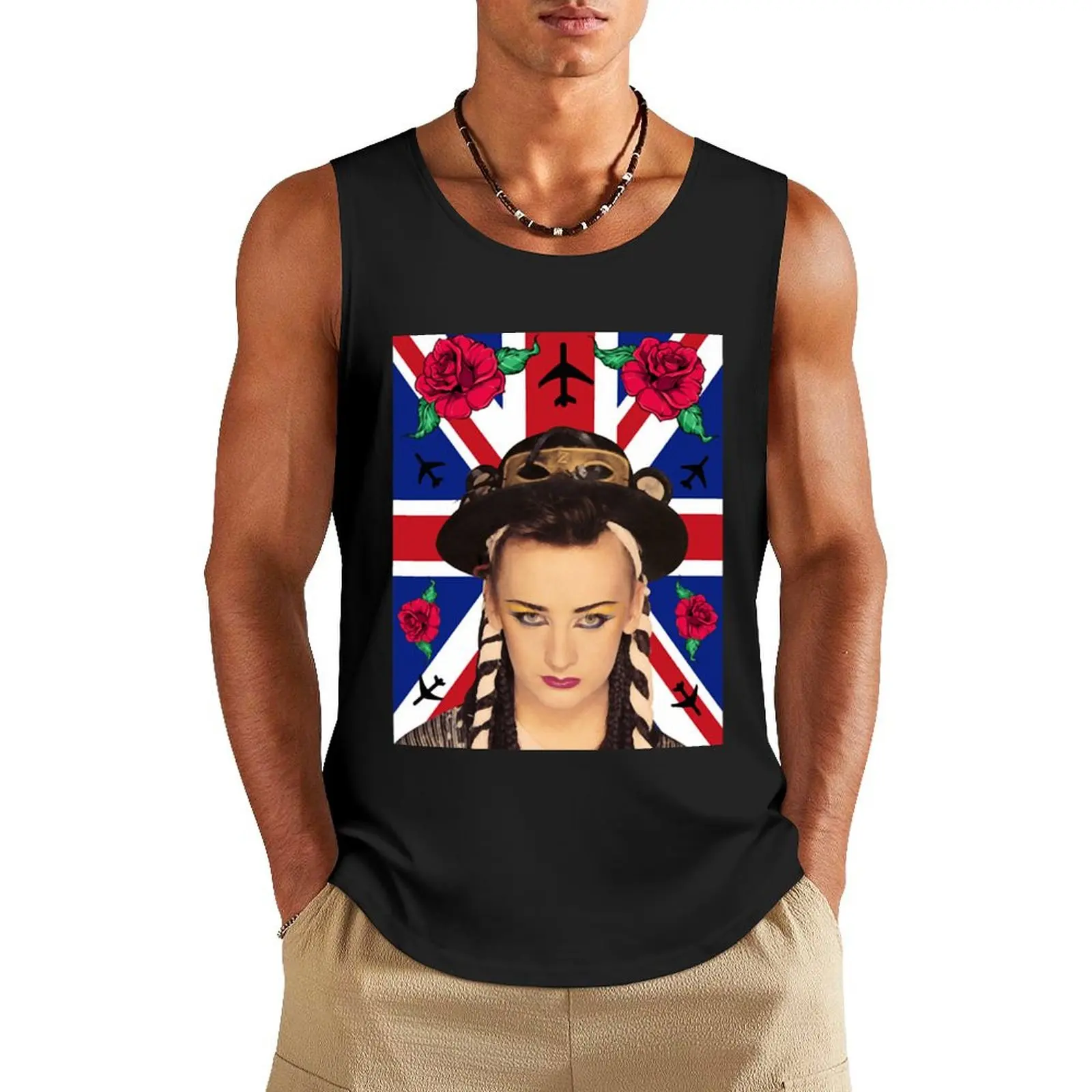 

Boy George Tank Top singlet for men t shirt Japanese t-shirt