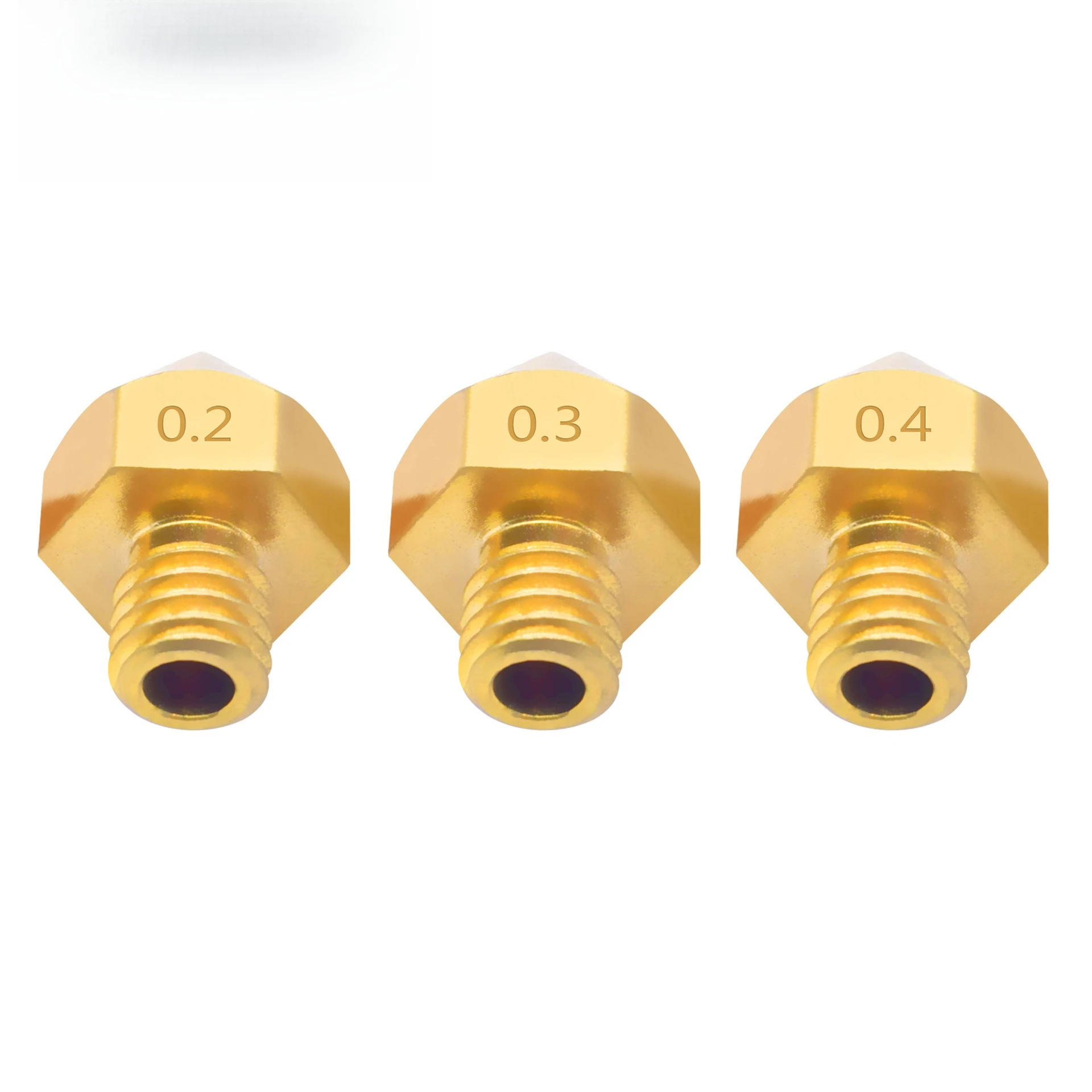 3D printer nozzle Makerbot Mk8 nozzle cr10 tip large aperture brass nozzle M6 thread 1.75