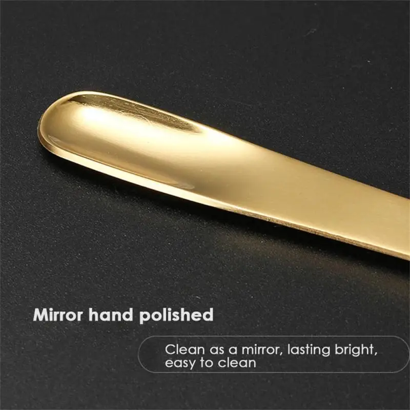 Tea Spoon Stainless Steel Flat Spoon Espresso Spoon Dessert Small Coffee Scoop Mixer Stirring Bar Spoon Kitchen Tableware