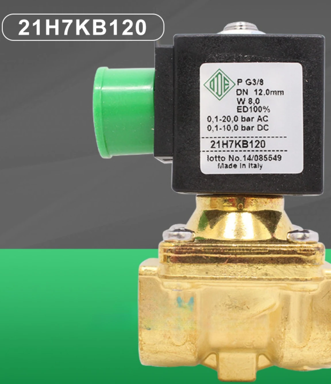 Imported solenoid valve brass two normally closed 21H7KB120 3 minutes 110V 220V