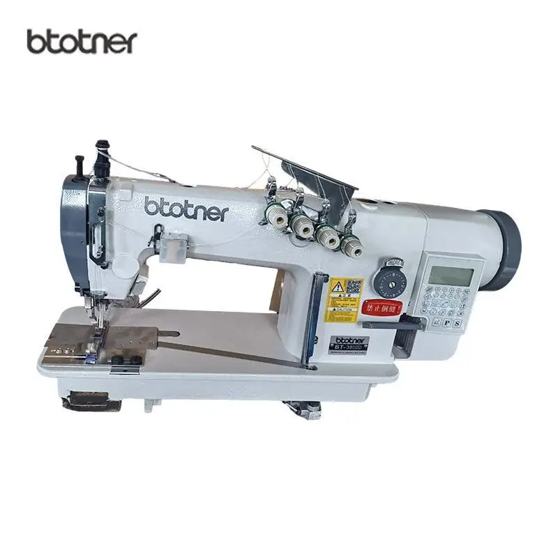 3800 Synchronous Chain Double Needle Bottomless Machine Advertising Tape Automatic Feeding Sewing Machine