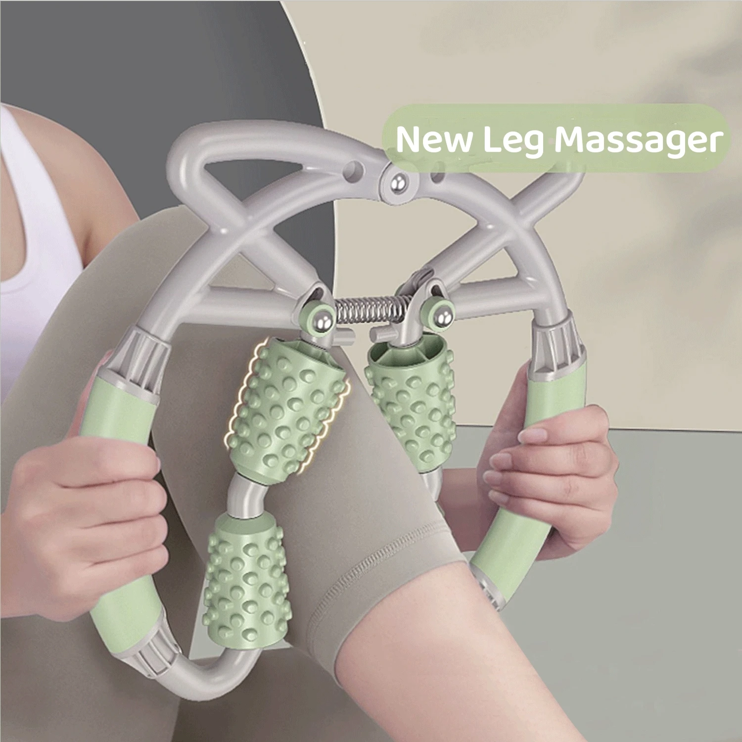 Ferramenta massageador perna multifuncional, flexível e ajustável, ferramenta de massagem multifuncional, relaxamento muscular, braço, pescoço, cintura, novo, 1pc