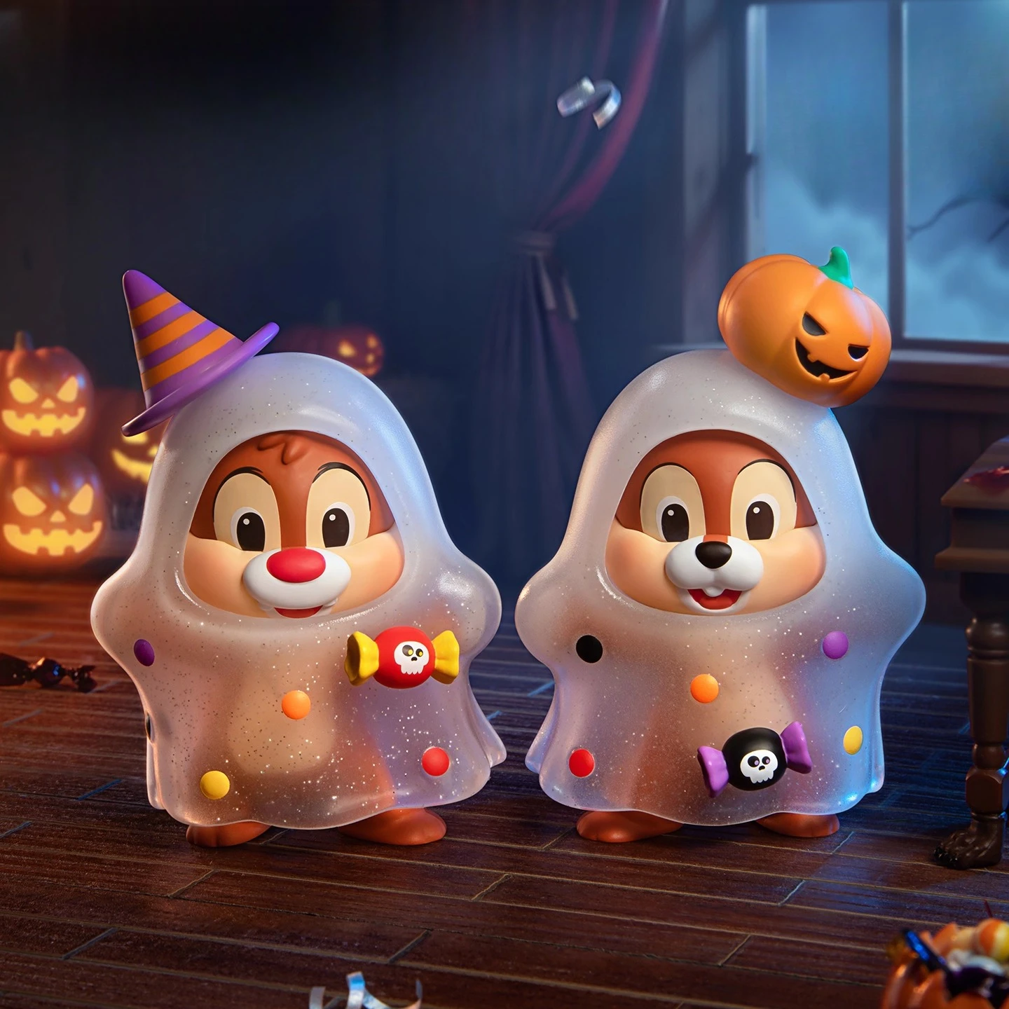 New In Stock 2025 Halloween Fantasy Night Series Action Figure Blind Box Kawaii Cute Doll Mystery Box Collect Birthday Toys Gift