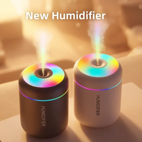 180ML Mini Air Humidifier USB Electric Aroma Diffuser Essential Oil Purifier Aromatherapy Mist Maker Lights For Car Home Bedroom