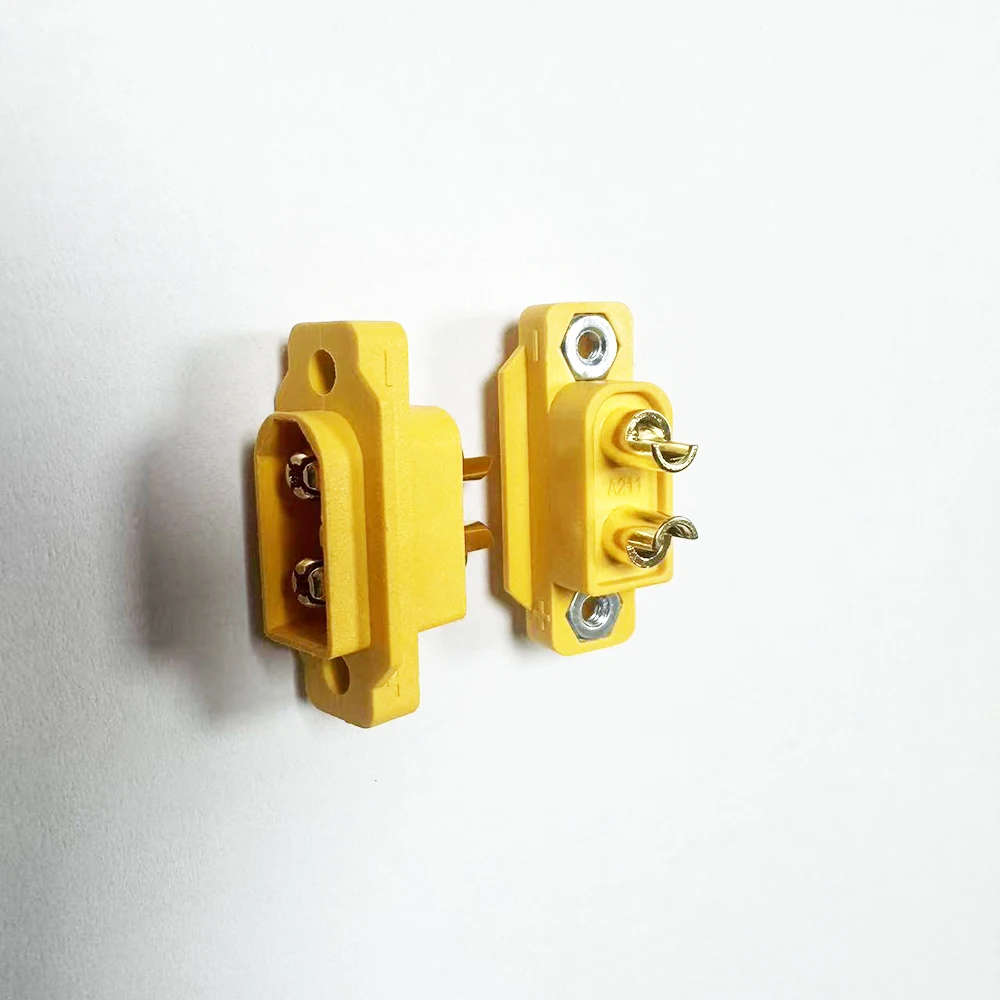 1/2/5PCS XT60E-M Mountable XT60 Male Plug Connector Model aircraft power battery plug fixed version male XT60E1-M
