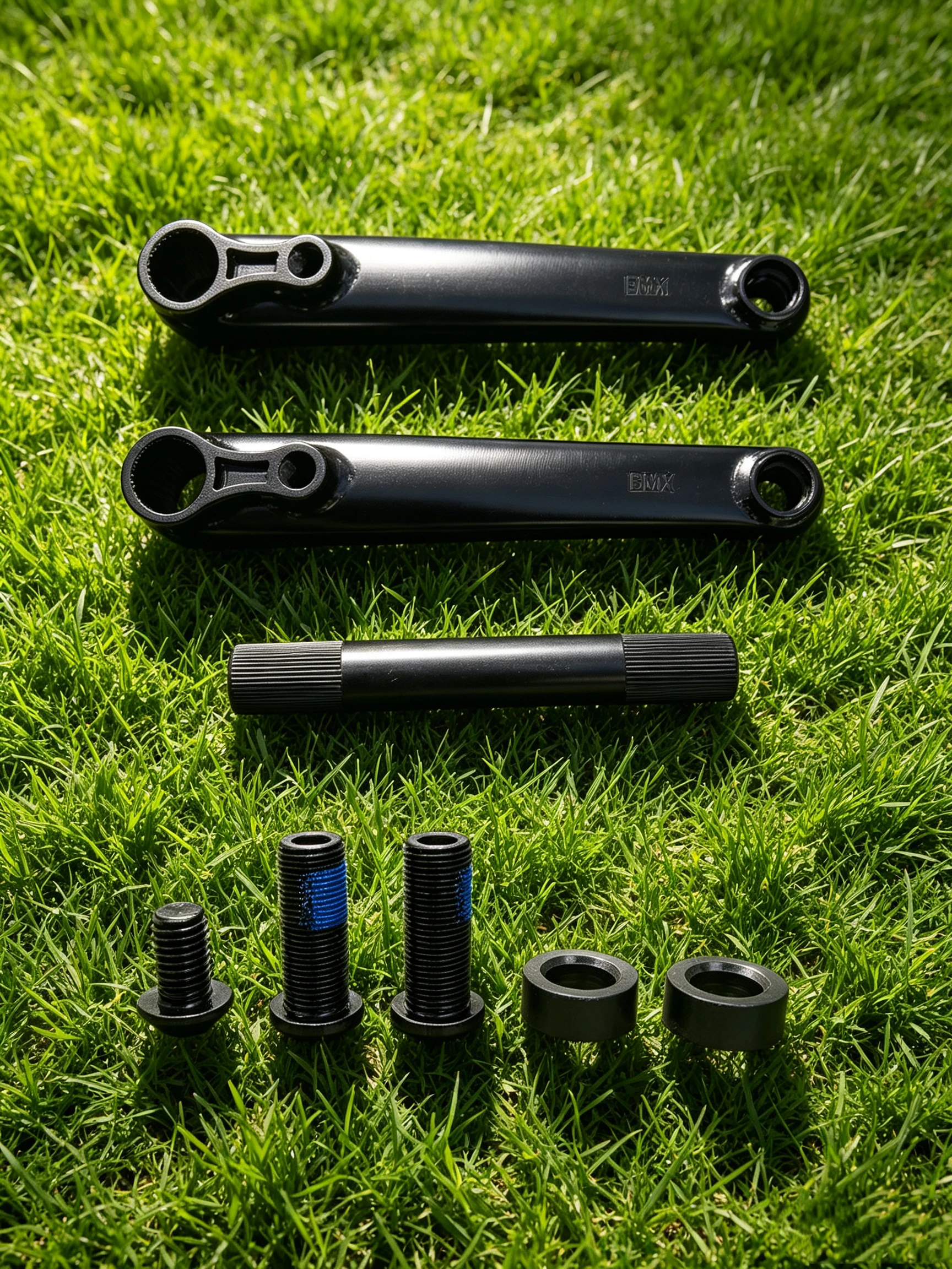VOLE BMX Kurbelgarnitur 48T 165mm CRMO 19mm Achse 9/16" Pedalbohrung Mid/Euro/Spanisch/Amerikanisch BB Kompatibel Fahrradzubehör – Detail 1