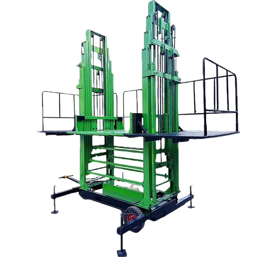 New 220V hydraulic lift electric elevator scaffolding platform for hotels and building material stores, made of durable metal
