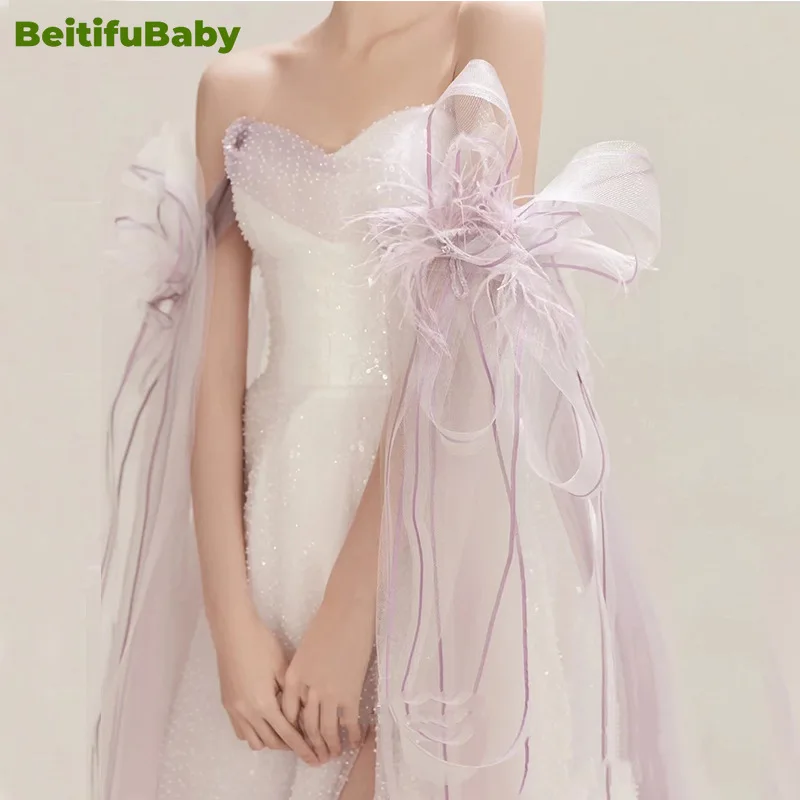 BeitifuBaby Princess Style Women\'s Evening Party Dresses Strapless Off The Shoulder Banquet Gown Bra Dress for Women Vestidos