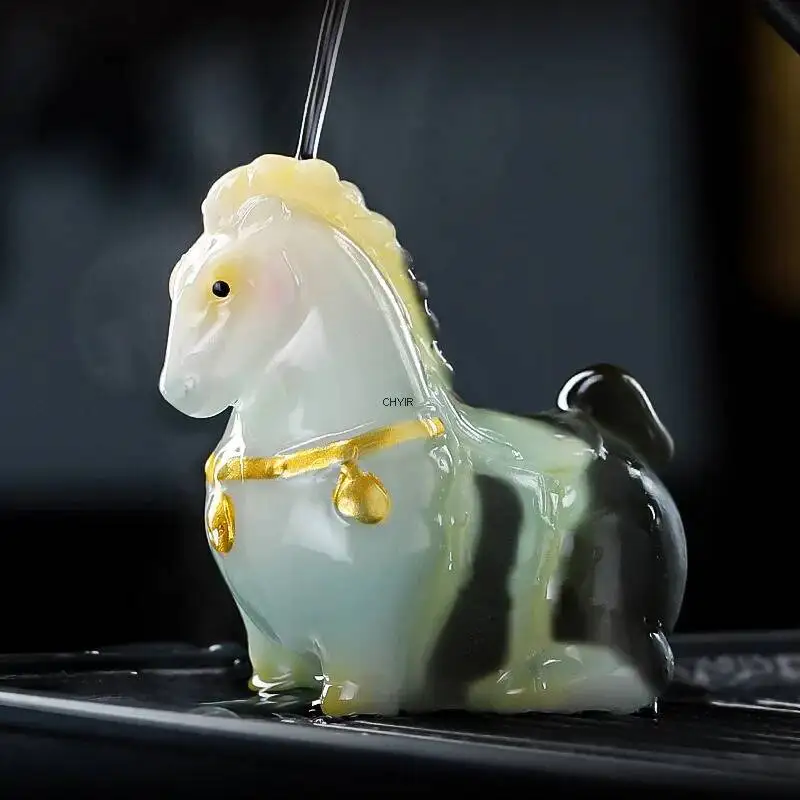   Color-Changing Horse Tea Pet Ornament Tea Table Tea Play Decoration Tea Ceremony Чаепитие