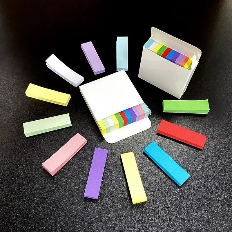 2026 NEW Office Stationery Page Marking Tabs 11‑Color Mini Sticky Note Color Stick Marker For Reading Classification Writing