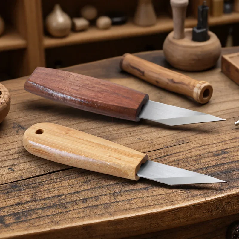 DMH-Hand Carving Knife Woodworking Marking Chisel Long-Neck Right Angle Carving Chisel Woodworking Right Angle Chisel Hand Tools