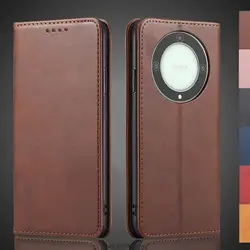 Magnetic attraction Leather Case for Huawei Honor Magic 5 lite / Honor Magic5 lite Holster Flip Cover Wallet Bags Fundas Coque