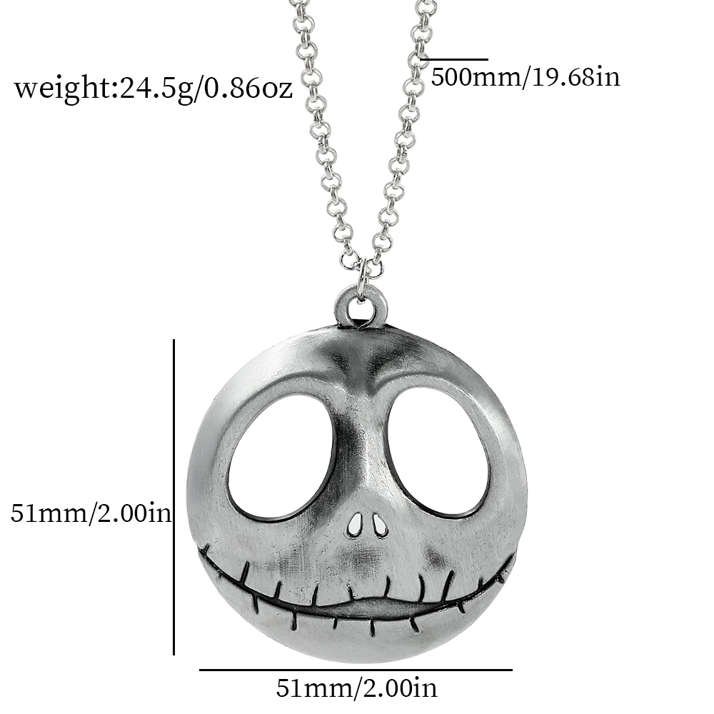 The Nightmare Before Christmas Jack Skellington Pendant Necklace Anime Accessories