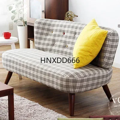 

clothing store bedroom study lattice sofa without armrests Japanese-style Nordic small apartment double fabric sofa