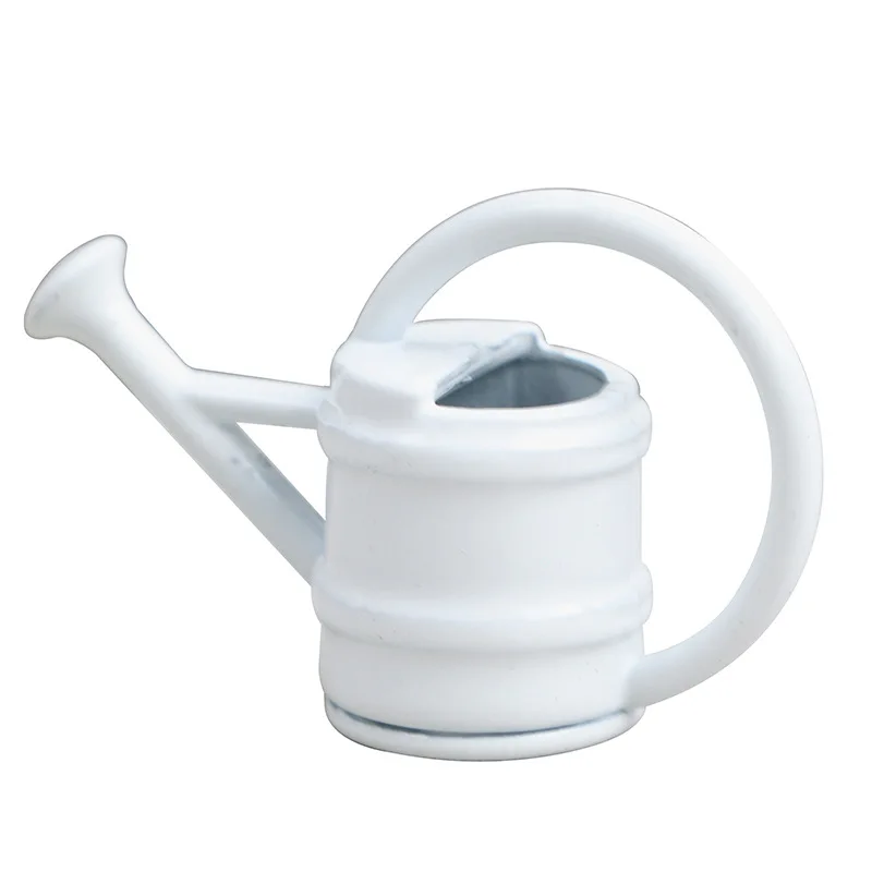 3picecs 1:12 مقياس دمية مصغرة حديقة المشهد الملحقات الأبيض مسقاة دمية ديكور الدعائم