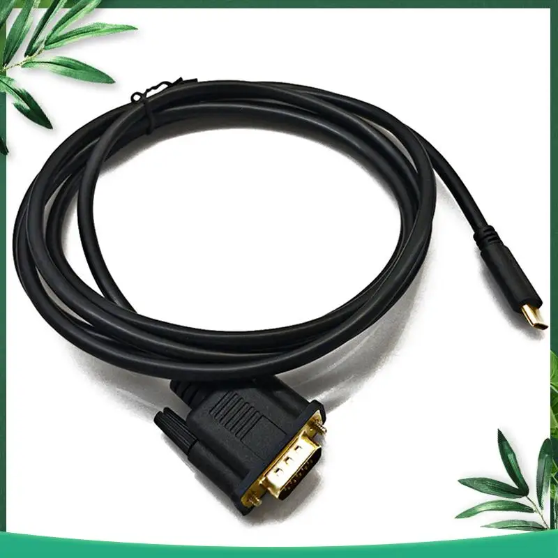 

YSS-3X USB C To VGA Cable 5.9 Feet/1.8M, USB Type C To VGA Cable, Suitable For USB 3.1 Devices-Suitable For HP, Etc.