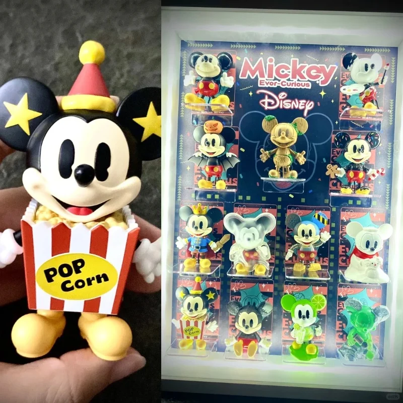 Genuine Disney Mickey Mouse Blind Box Curious Boundless Series Mysterious Surprise Box Figure 100th Anniversary Kawaii Gift