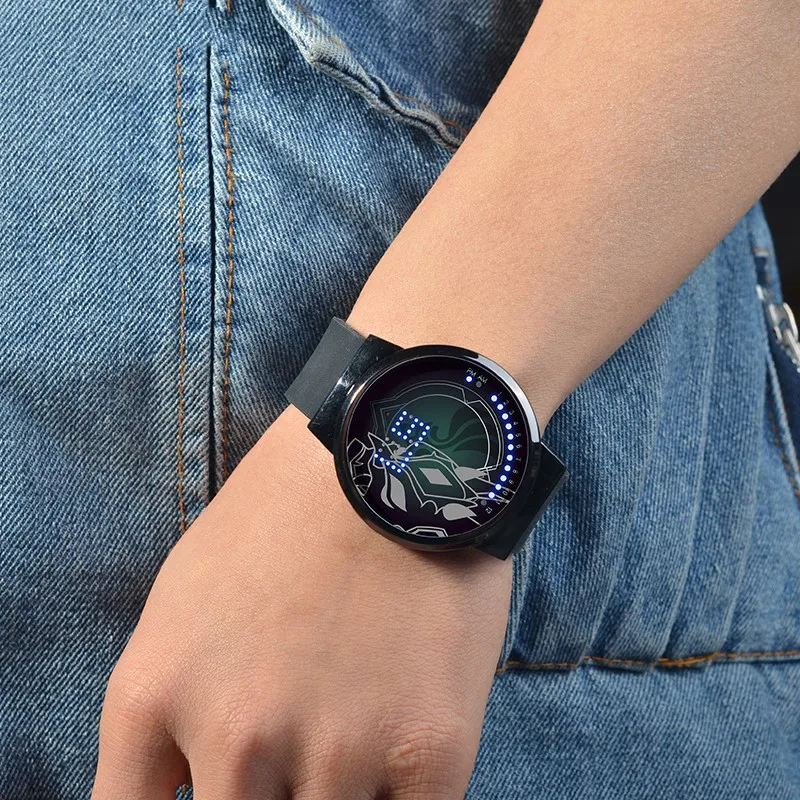 Genshin Impact Watch 남성과 여성을위한 방수 패션 손목 시계 Anime Electronic watch