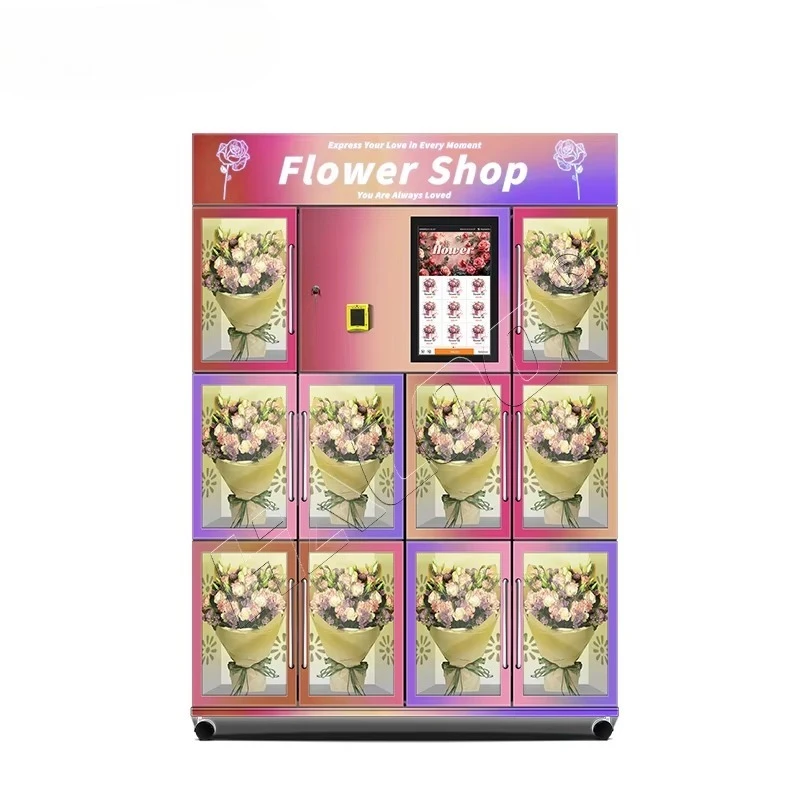 Vending Machine Manufacturer Distributeur De Fleurs Flower Automat Dry Flower Vending Machine Fresh Flower Vending Machine