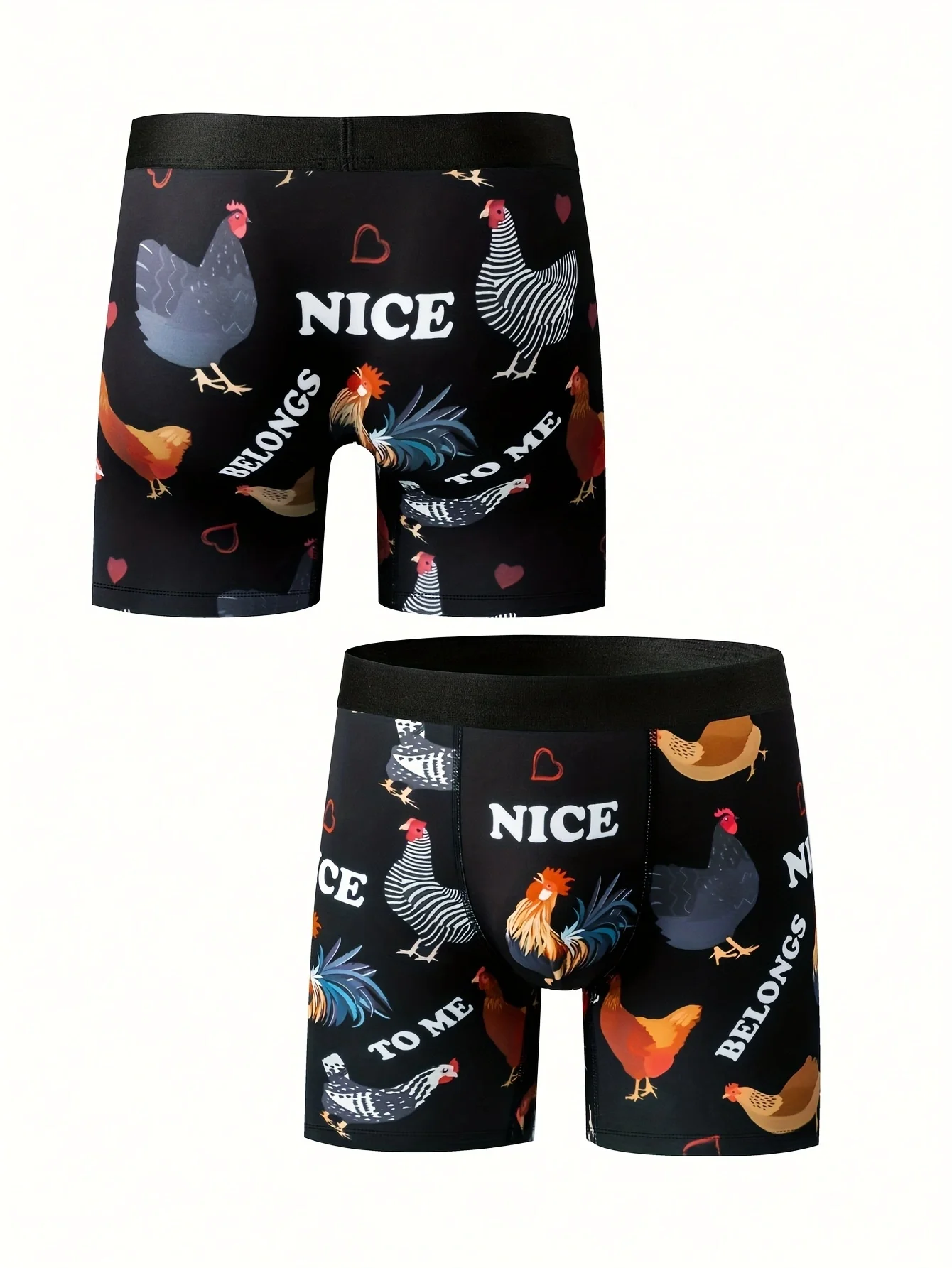 Funny 3D Chicken Print Men's Pants Boxer Briefs New Autumn Oversized Pullover Hip Hop Punk Clothing Casual Fashion Men's Pants