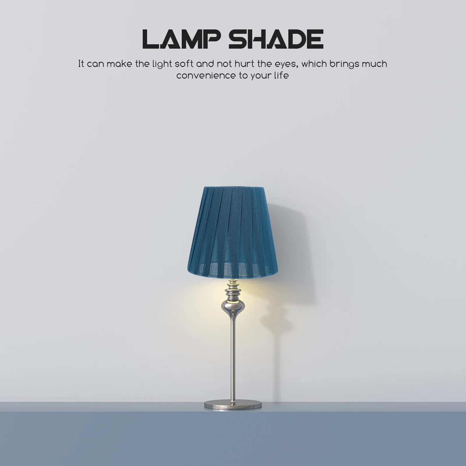 1 قطعة عاكس الضوء الأزرق الشمال الحديثة الغزل قطاع كليب فقاعة نوع النسيج الفن غطاء مصباح لغرفة المعيشة غرفة نوم سقف الجدار الخفيفة