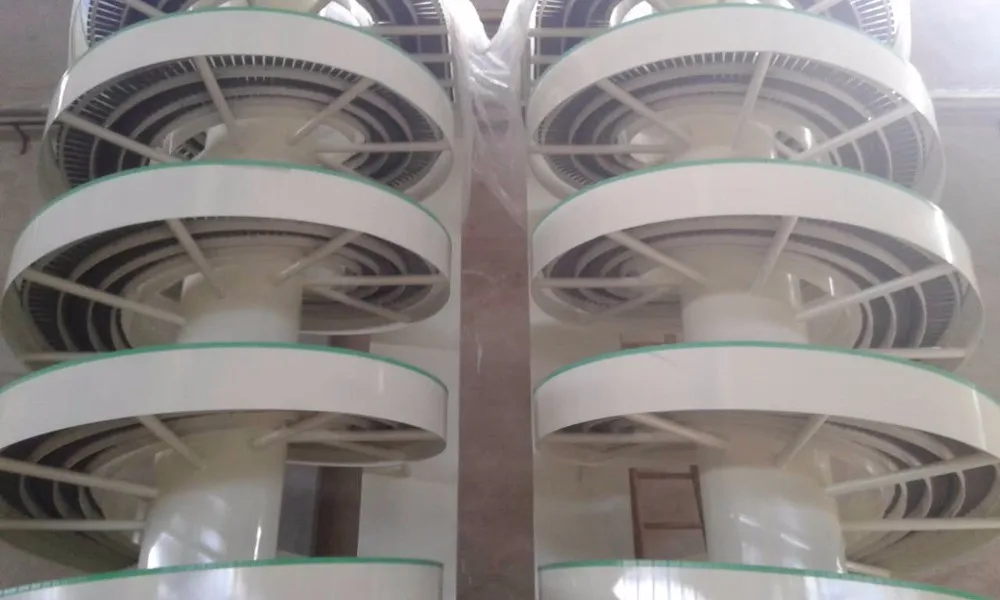 Automatic Food Grade Spiral Tower Conveyor Toast Bread Biscuit Cake Cooling Spiral Cooling Tower Screw Conveyor