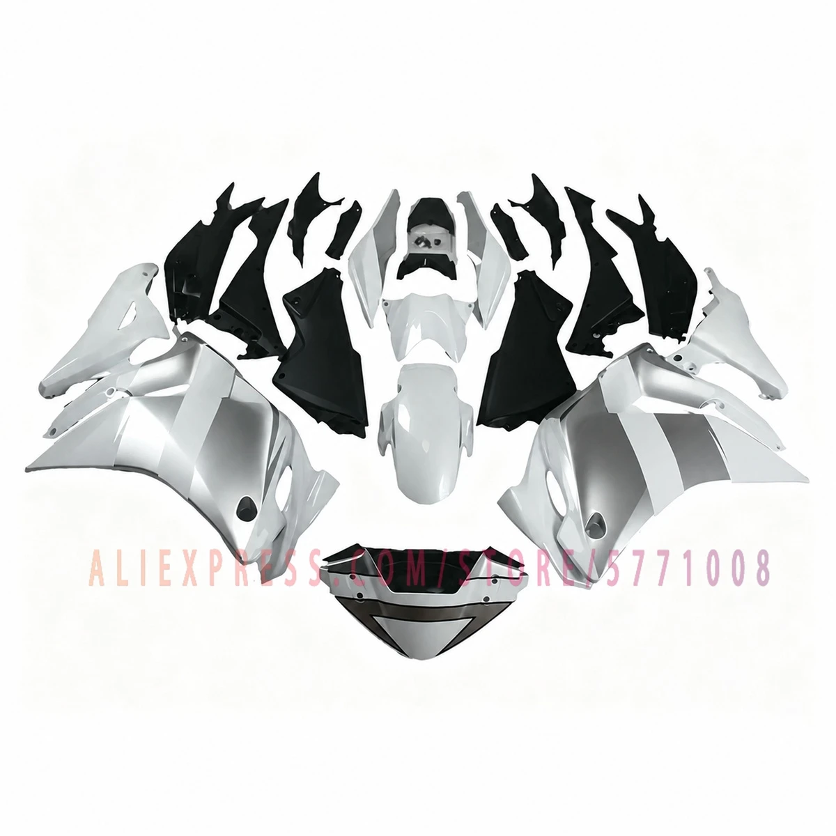 For CBR250R 2011-2016 Full Fairing Kit ABS Plastic Motorcycle Fairings Bodywork Cowling Heat Shield Included White Black