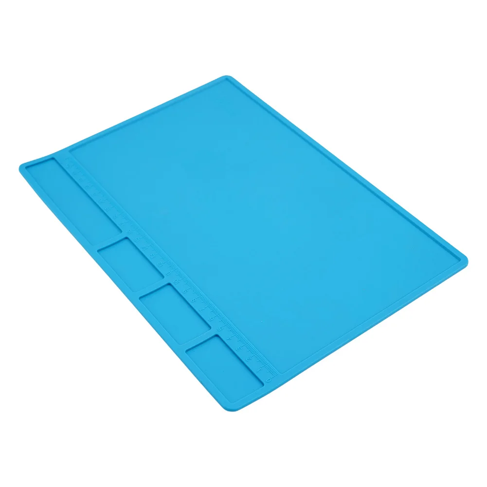 Heat Resistant Silicone S110 Soldering Mat with Anti Static Protection and Workspace for Soldering Iron and Small Electronics