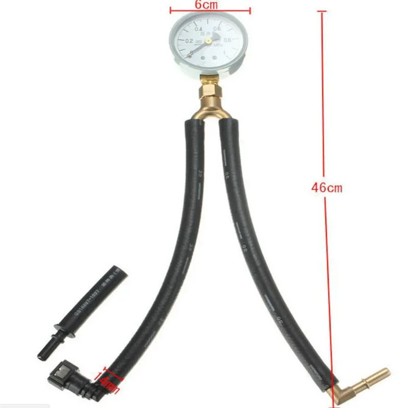 Automotive Gasoline Pressure Gauge Quick Connect Oil Pressure Gauge Fuel Pressure Gauge Detection Tool