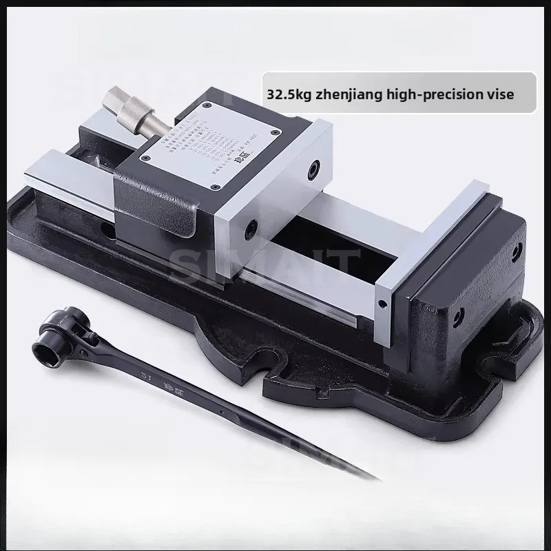 Precision Pneumatic/Hydraulic Machine Vise for CNC | 4000kgf Clamping Force, High-Speed MC Machining Center Fixture